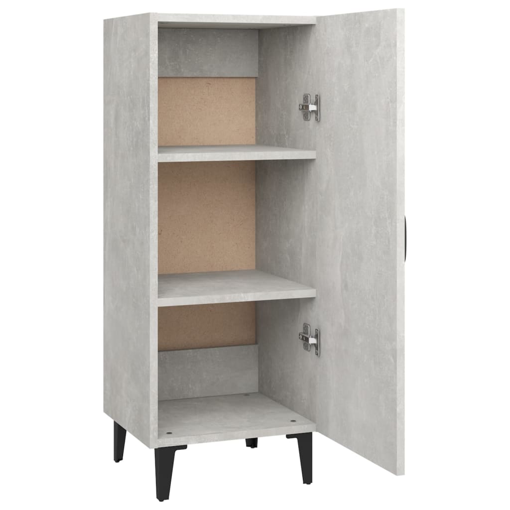Sideboard Concrete Grey 34.5x34x90 cm Engineered Wood
