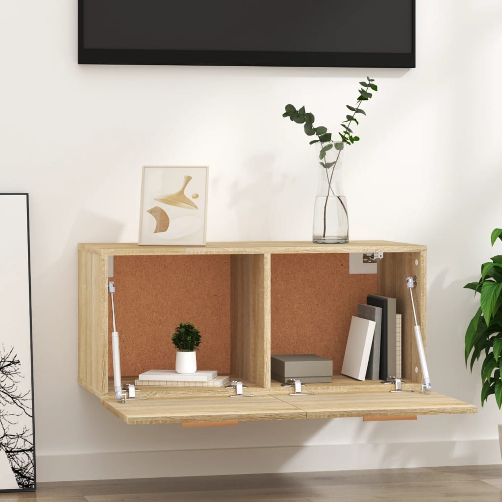 Wall Cabinet Sonoma Oak 80x35x36.5 cm Engineered Wood