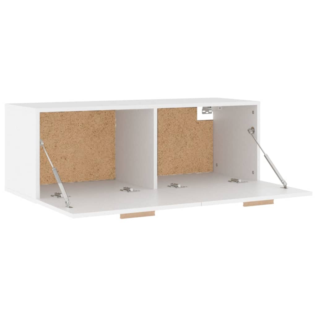 Wall Cabinet White 100x36.5x35 cm Engineered Wood