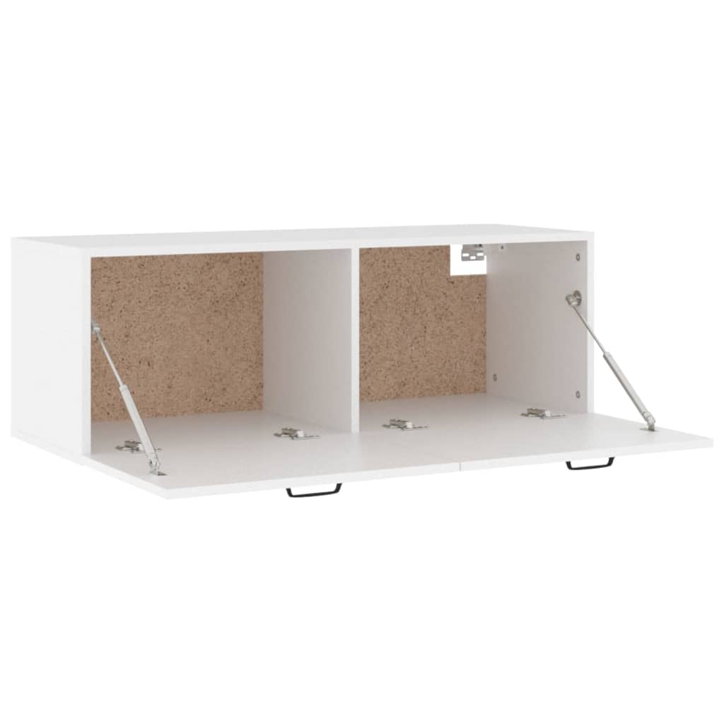 Wall Cabinet White 100x36.5x35 cm Engineered Wood