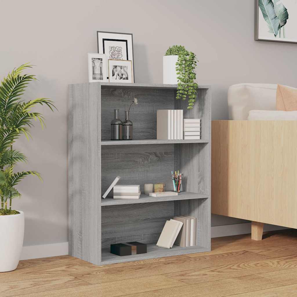 817400 vidaXL Hanging Wall Cabinet Grey Sonoma 69,5x32,5x90 cm