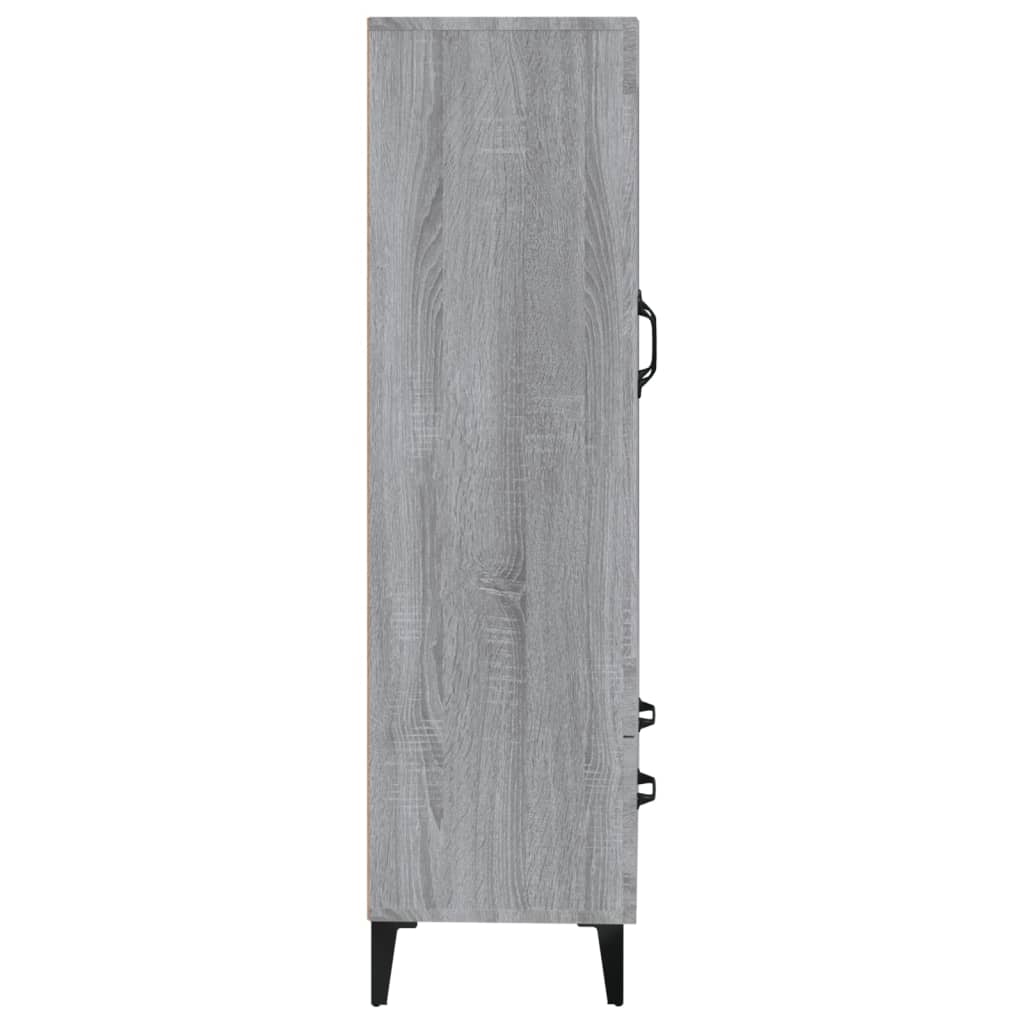 Highboard Grey Sonoma 70x31x115 cm Engineered Wood
