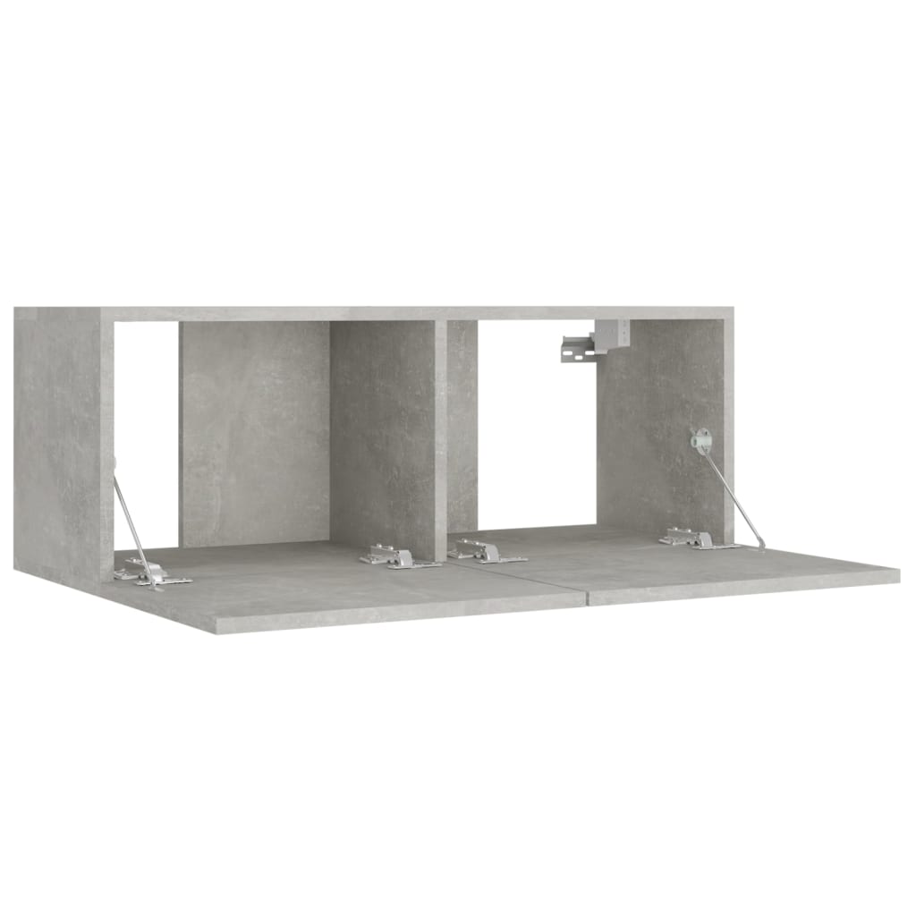 8 Piece TV Cabinet Set Concrete Grey Engineered Wood