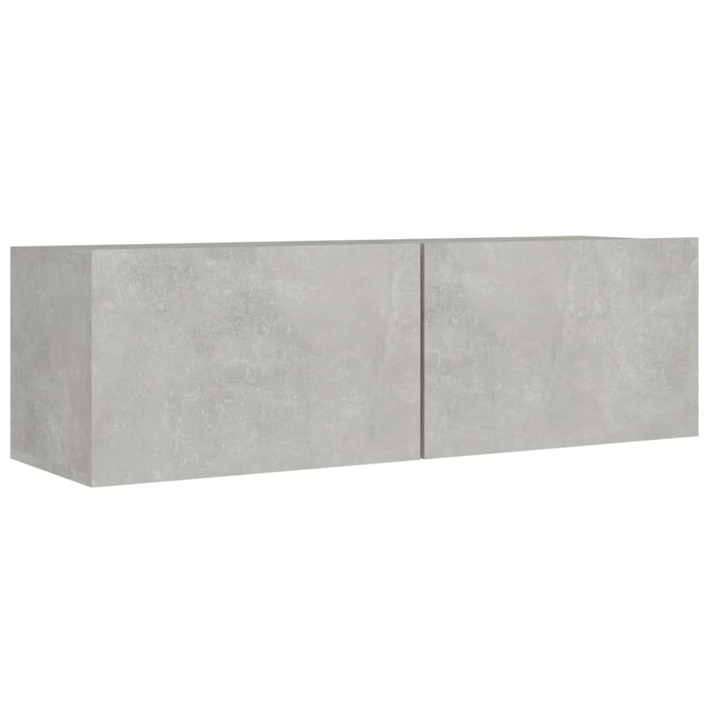 8 Piece TV Cabinet Set Concrete Grey Engineered Wood