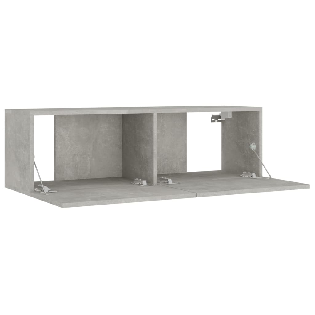 8 Piece TV Cabinet Set Concrete Grey Engineered Wood