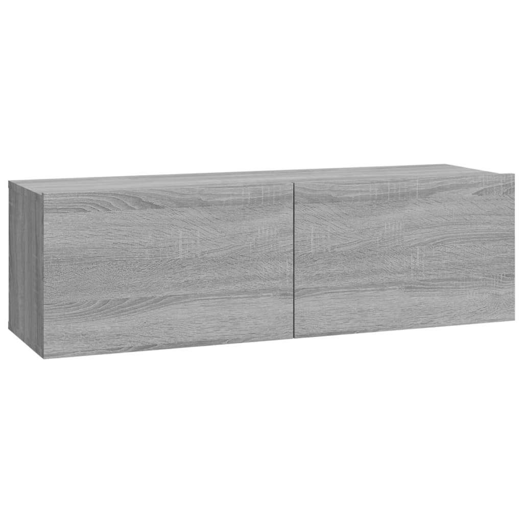8 Piece TV Cabinet Set Grey Sonoma Engineered Wood