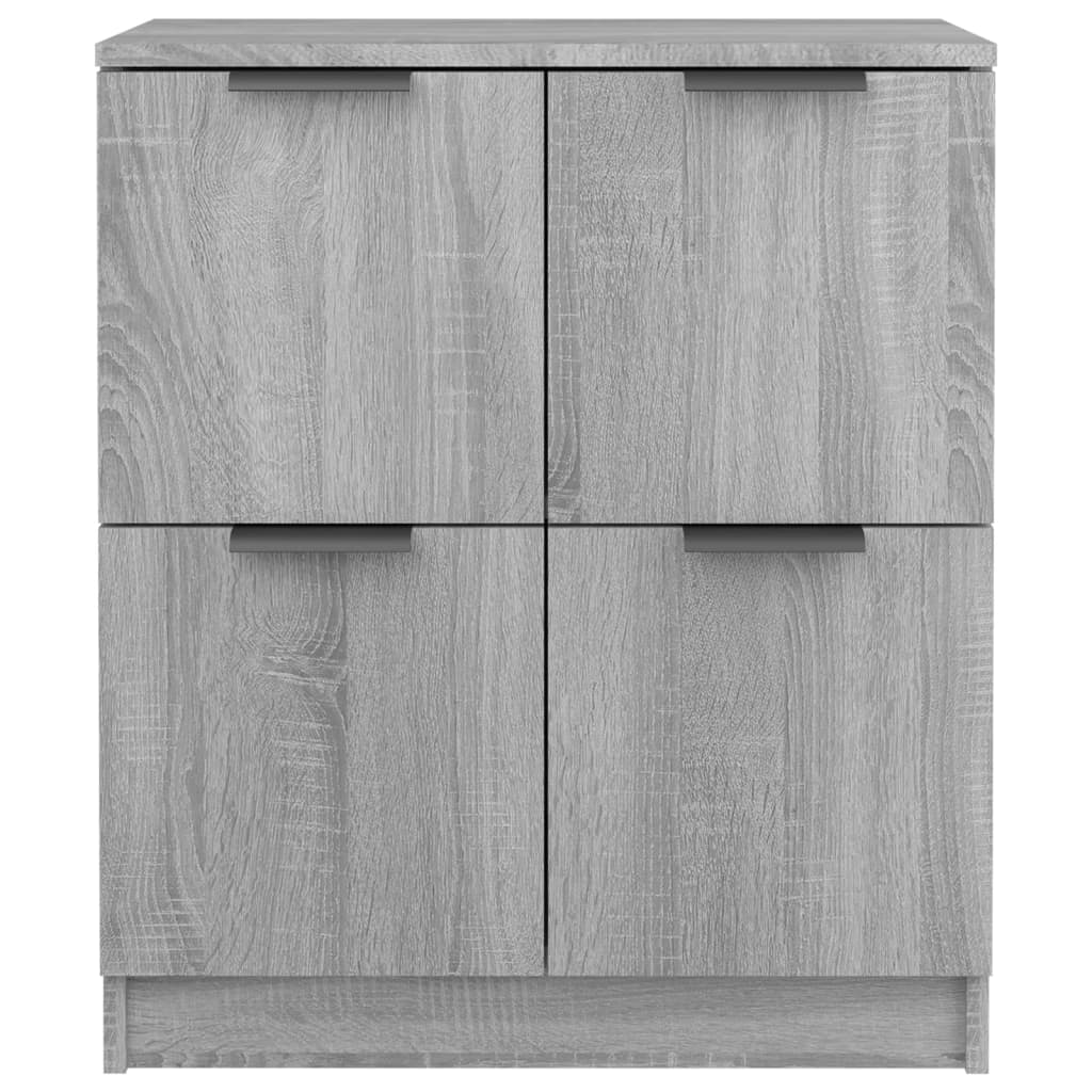 Sideboards 2 pcs Grey Sonoma 60x30x70 cm Engineered Wood