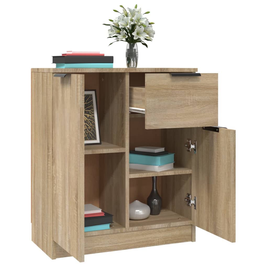 Sideboards 2 pcs Sonoma Oak 60x30x70 cm Engineered Wood