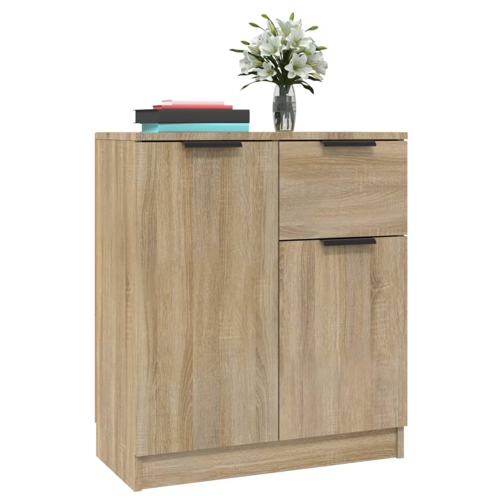 Sideboards 2 pcs Sonoma Oak 60x30x70 cm Engineered Wood
