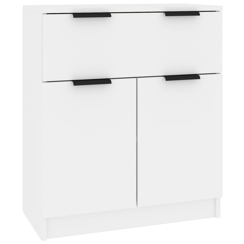 Sideboards 3 pcs White Engineered Wood