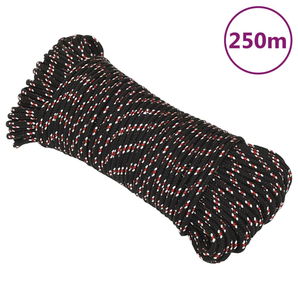 Boat Rope Black 5 mm 250 m Polypropylene