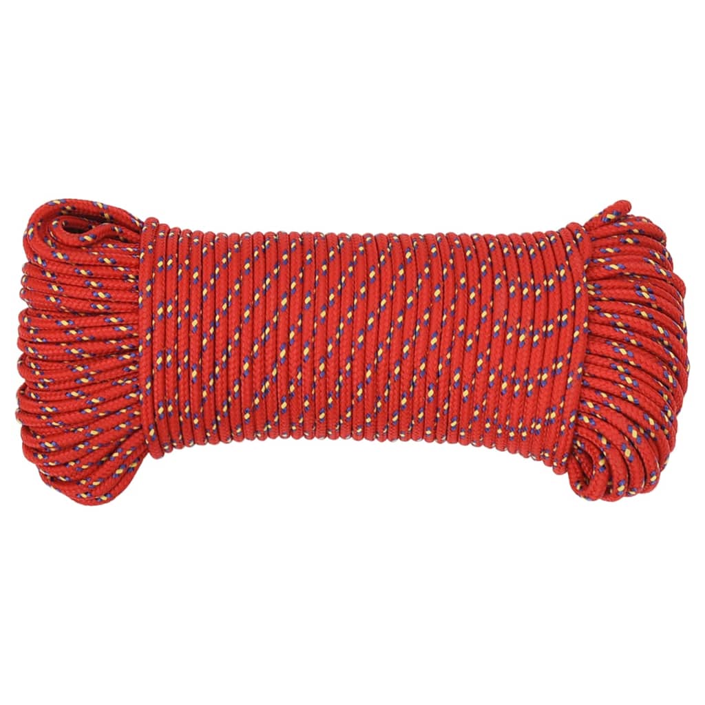 Boat Rope Red 4 mm 250 m Polypropylene