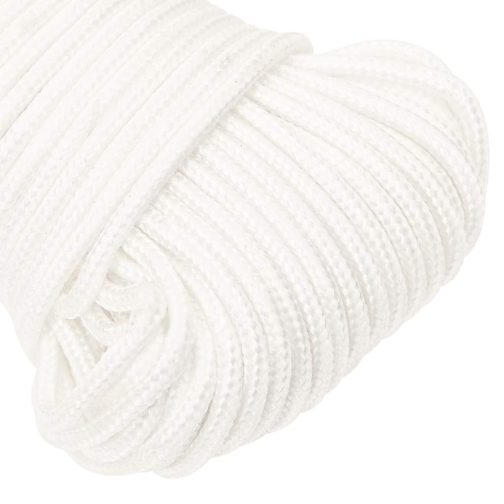 Boat Rope Full White 4 mm 100 m Polypropylene