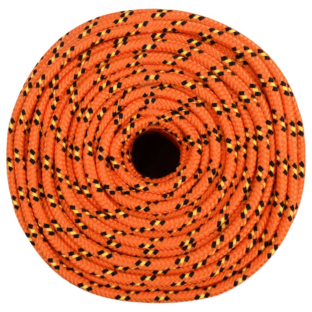 Boat Rope Orange 8 mm 25 m Polypropylene