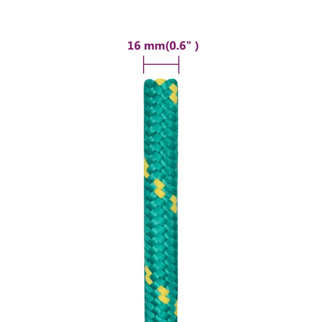 Boat Rope Green 16 mm 100 m Polypropylene