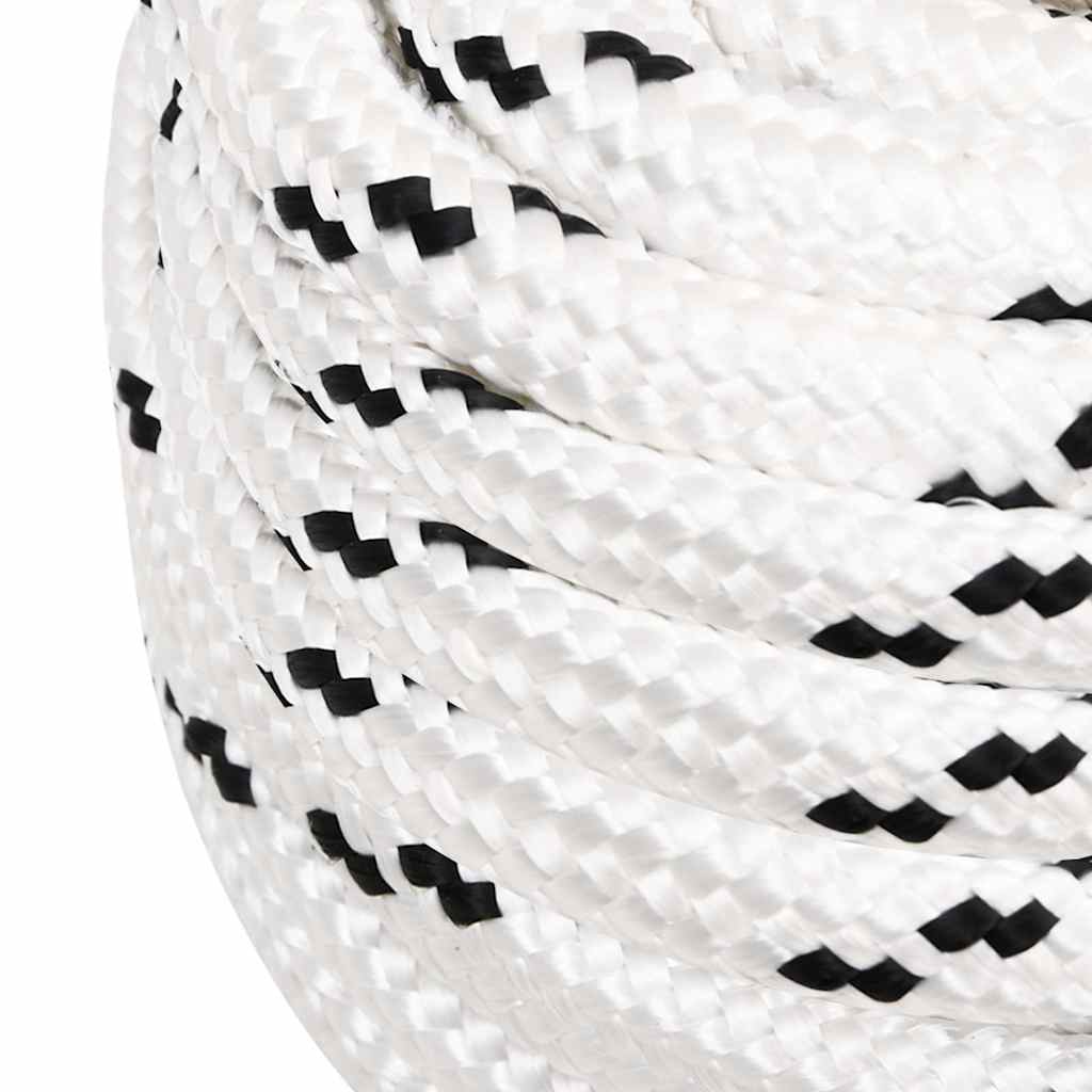Braided Boat Rope White 16 mmx25 m Polyester