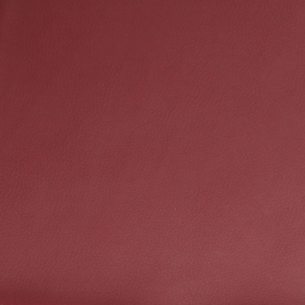 Recliner Chair Wine Red Faux Leather