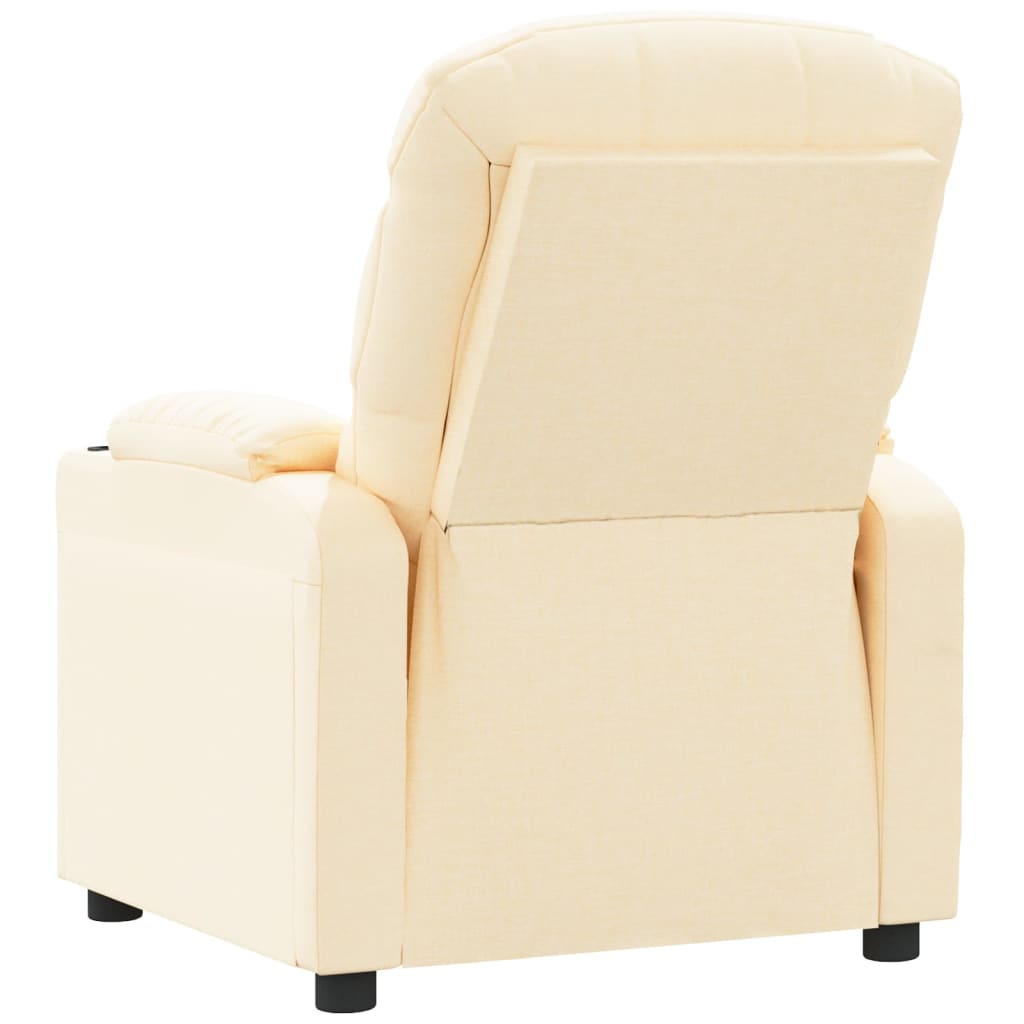Recliner Chair Cream Fabric