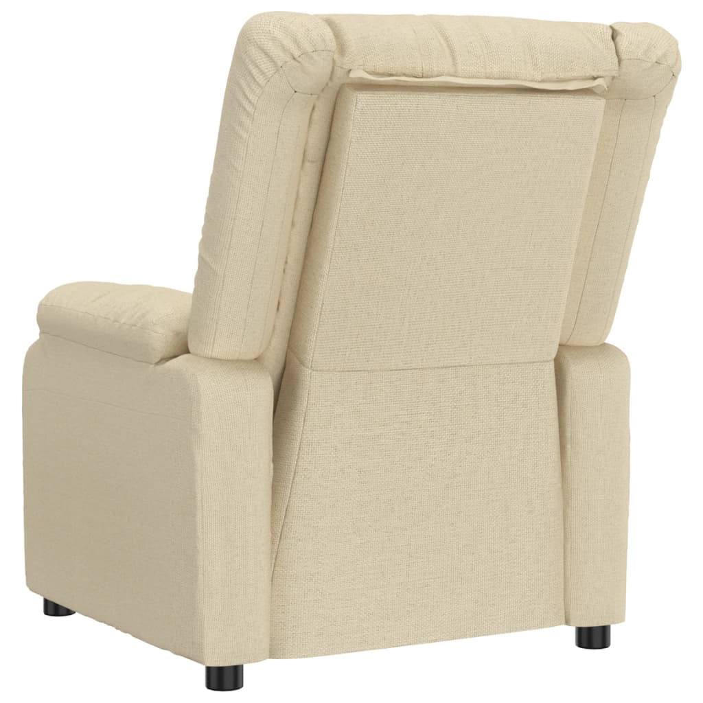 Recliner Chair Cream Fabric
