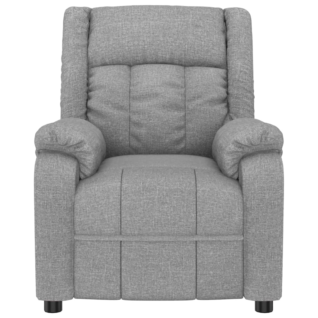 Massage Chair Light Grey Fabric