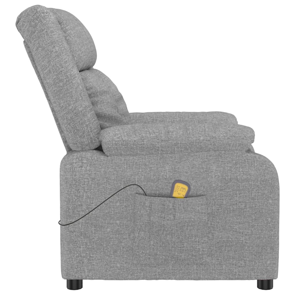 Massage Chair Light Grey Fabric