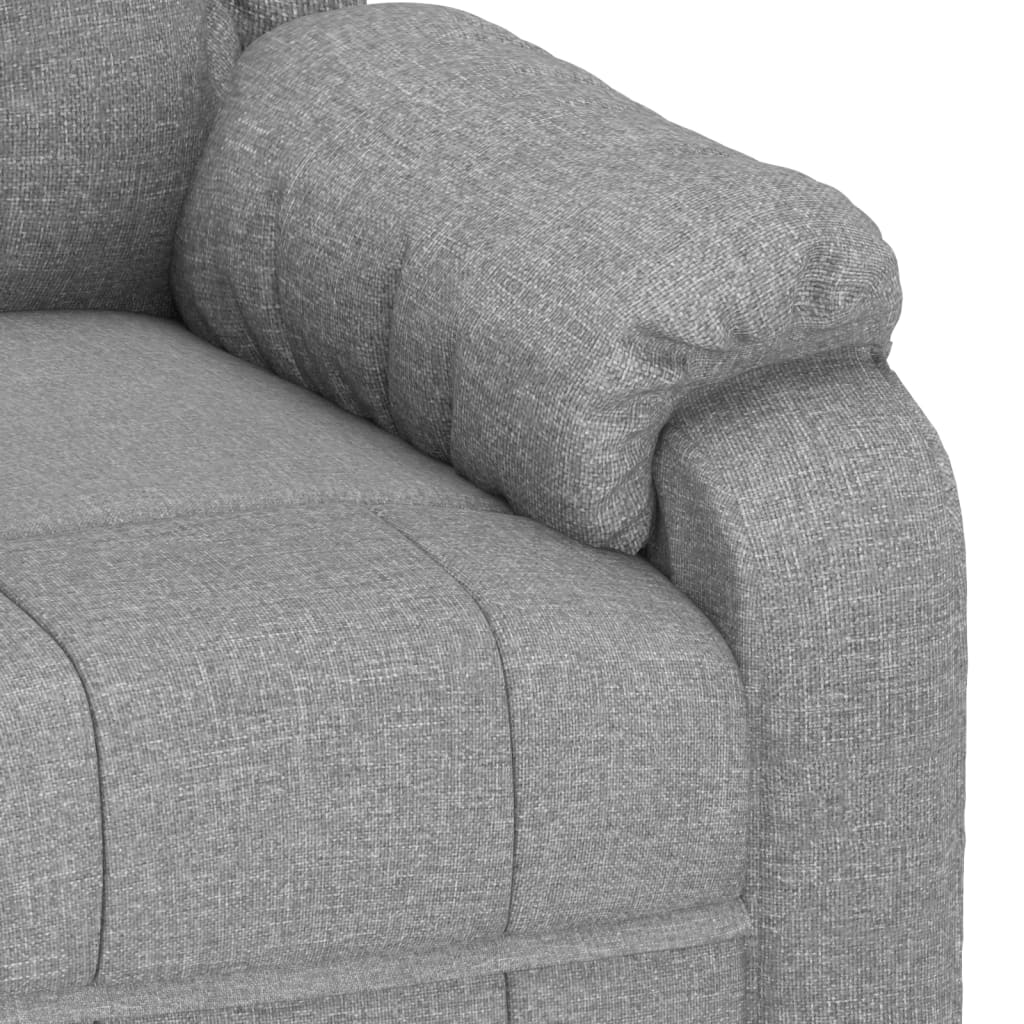 Massage Chair Light Grey Fabric