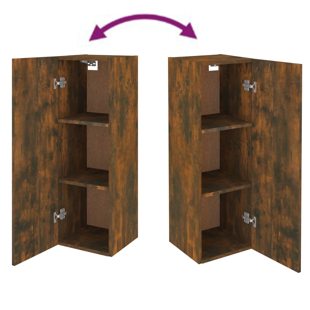 5 Piece TV Cabinet Set Smoked Oak Engineered Wood