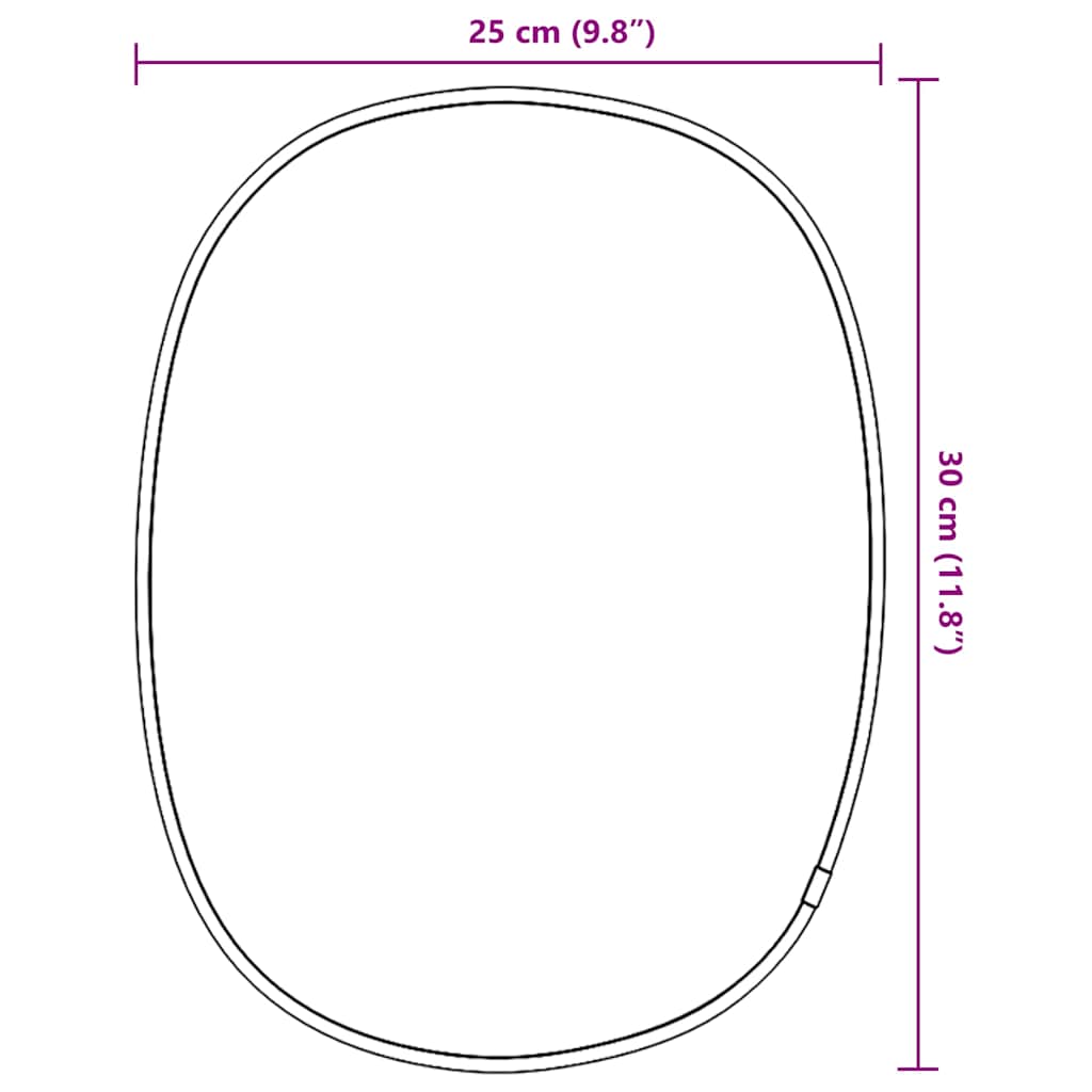 Wall Mirror Gold 30x25 cm