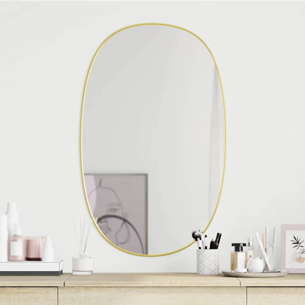 Wall Mirror Gold 70x45 cm