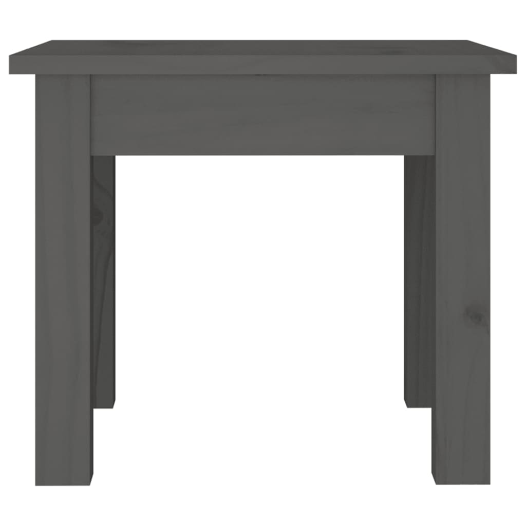 814221 vidaXL Coffee Table Grey 35x35x30 cm Solid Wood Pine