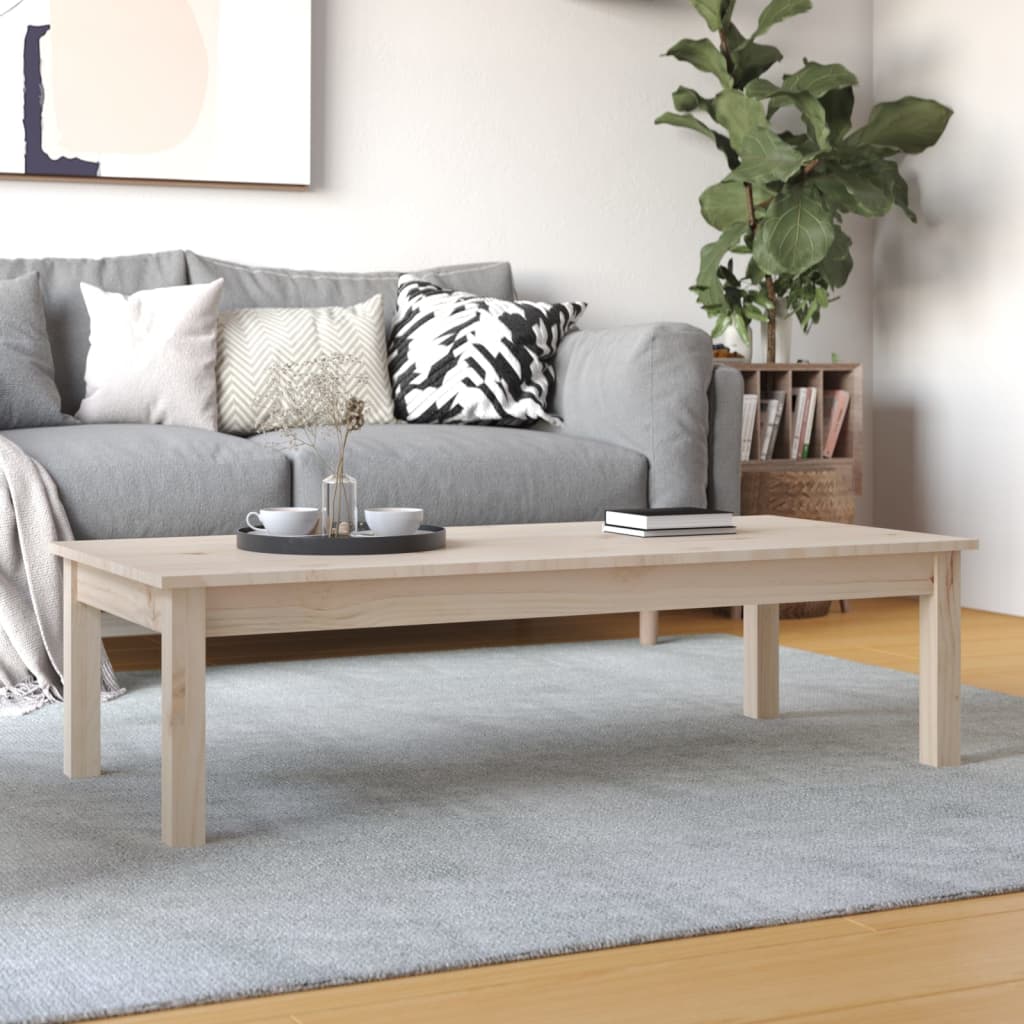 814234 vidaXL Coffee Table 110x50x30 cm Solid Wood Pine
