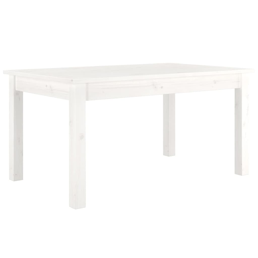 814280 vidaXL Coffee Table White 80x50x40 cm Solid Wood Pine