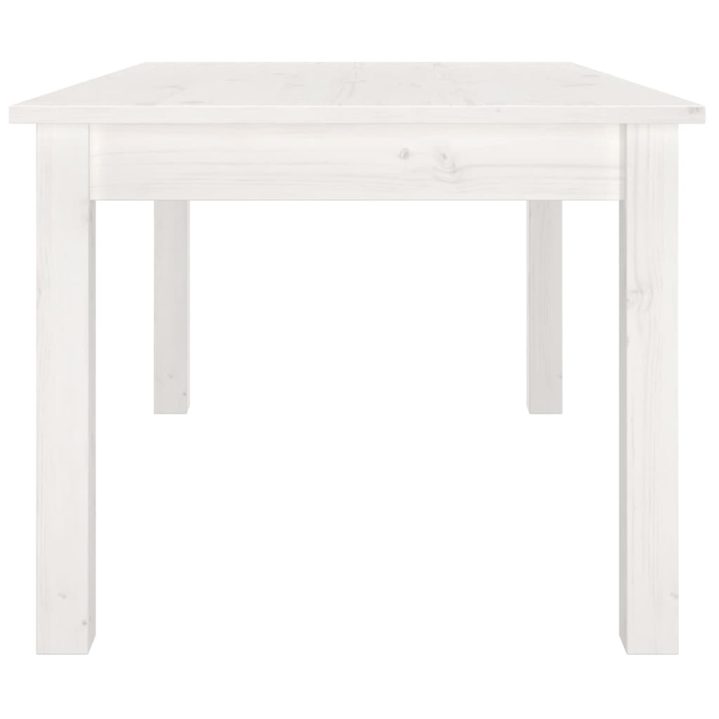 814280 vidaXL Coffee Table White 80x50x40 cm Solid Wood Pine
