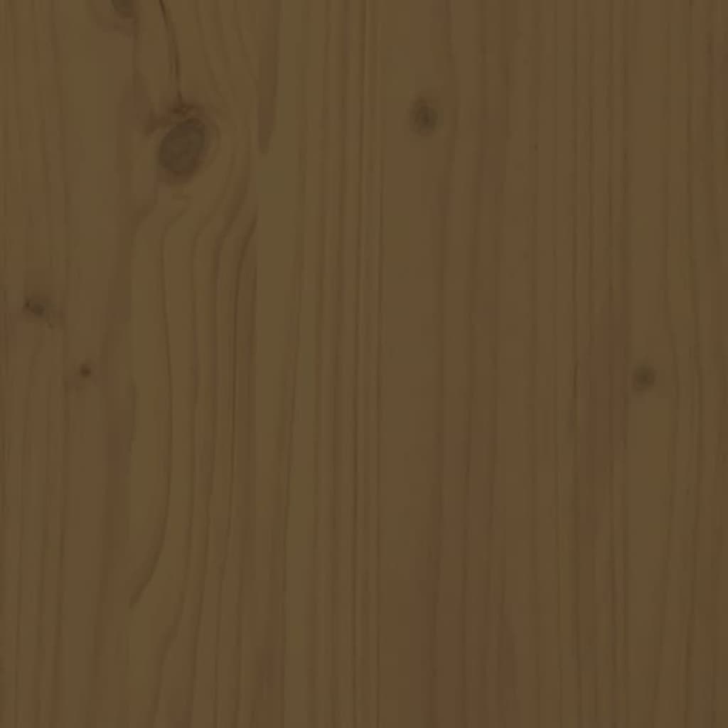Coffee Table Honey Brown 100x100x40 cm Solid Wood Pine