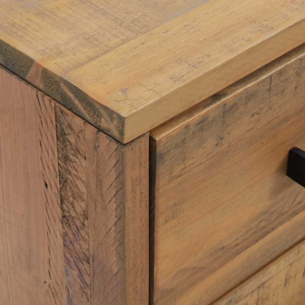 349913 vidaXL Bedside Cabinet Brown 40x30x55 cm Solid Pinewood
