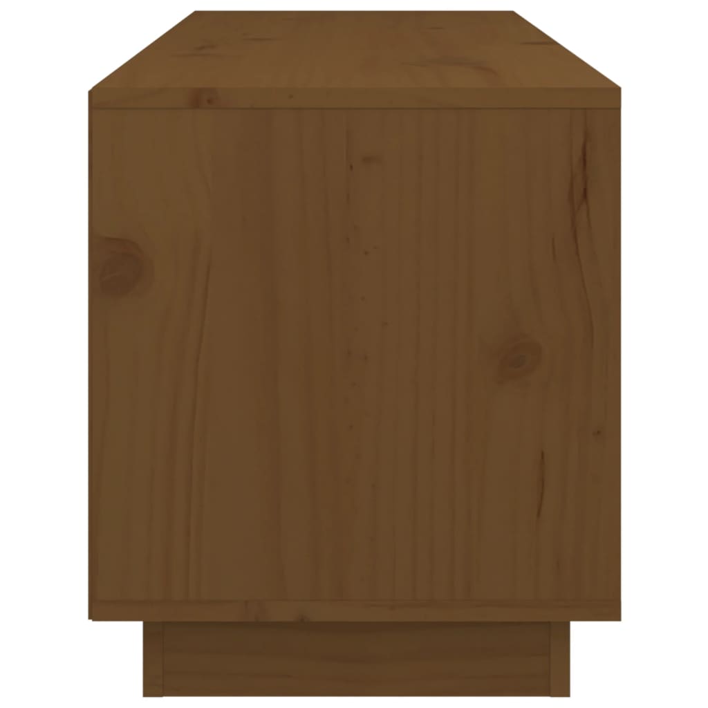 TV Cabinet Honey Brown 105x34x40 cm Solid Wood Pine