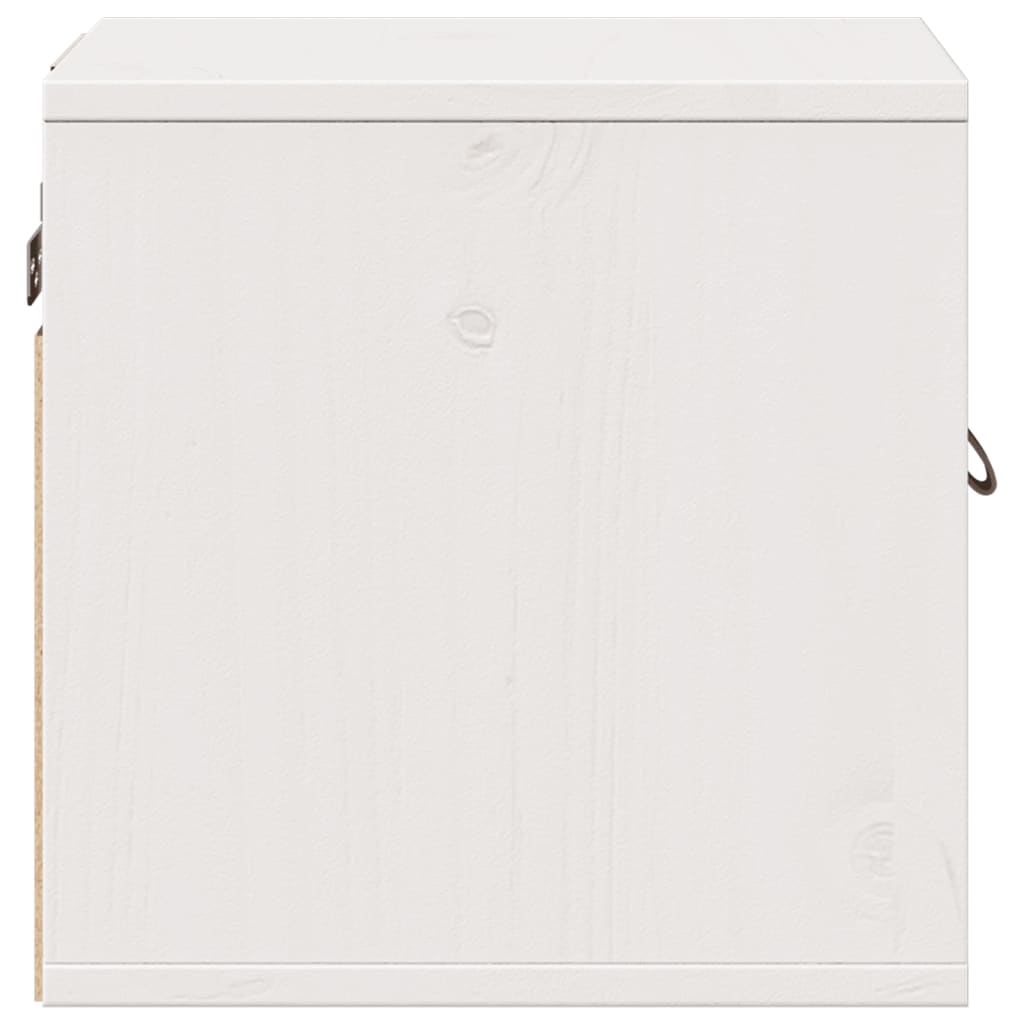 Wall Cabinet White 31.5x30x30 cm Solid Wood Pine
