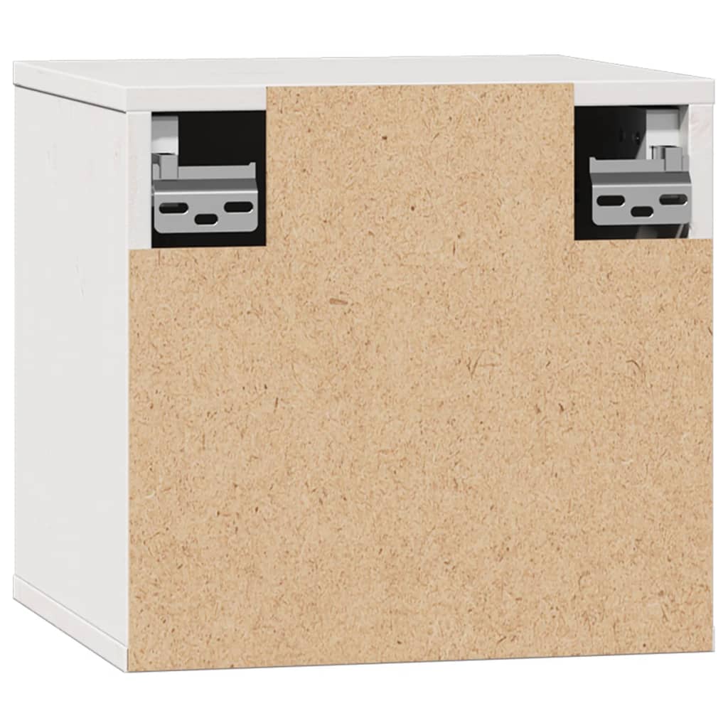 Wall Cabinet White 31.5x30x30 cm Solid Wood Pine