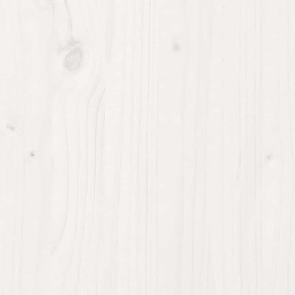 Desk Cabinet White 40x50x75 cm Solid Wood Pine