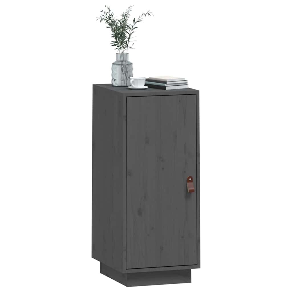 Sideboard Grey 34x40x75 cm Solid Wood Pine