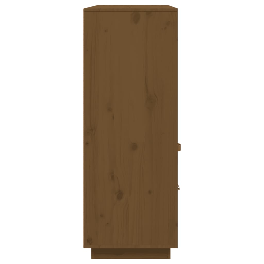 Highboard Honey Brown 100x40x108.5 cm Solid Wood Pine