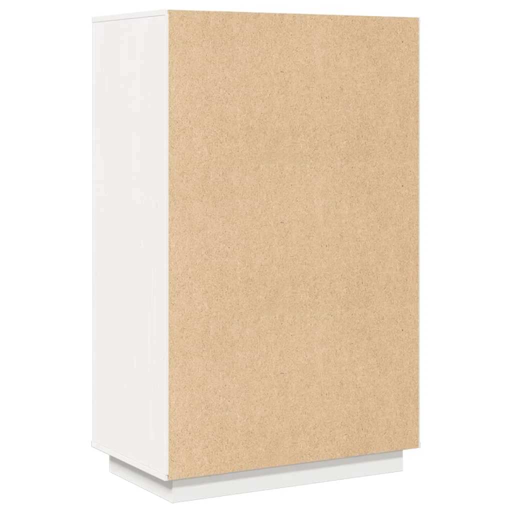 Highboard White 67x40x108.5 cm Solid Wood Pine