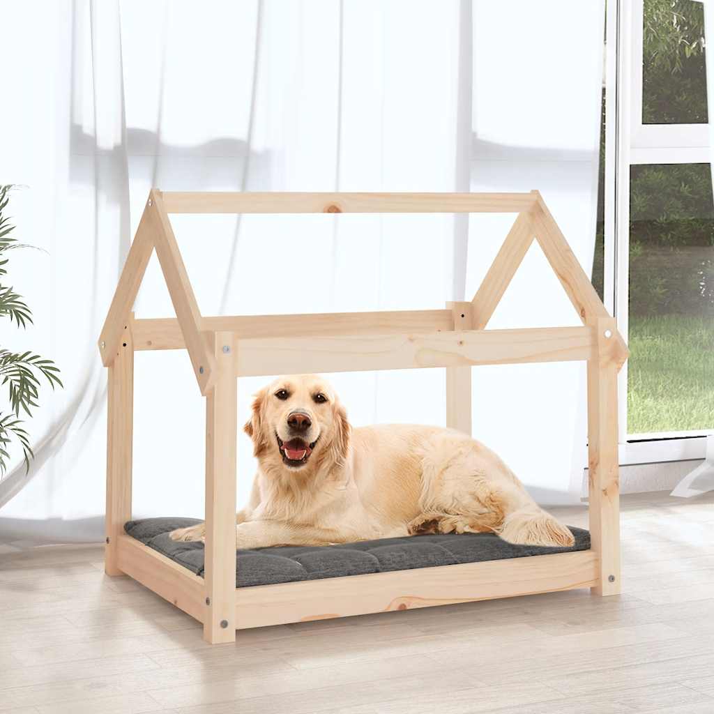 Dog Bed 81x60x70 cm Solid Wood Pine