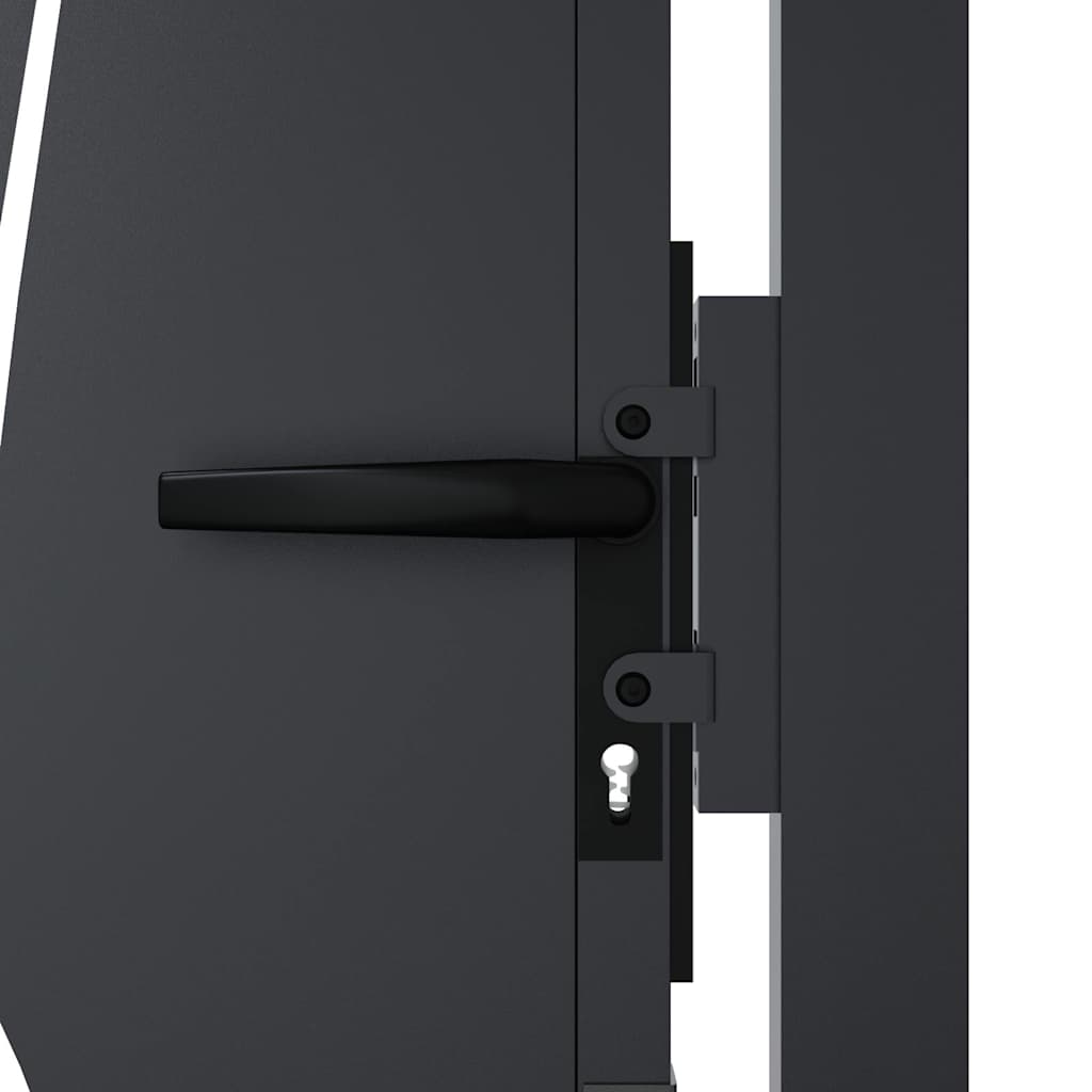 Garden Gate Anthracite 100x100 cm Steel Grass Design