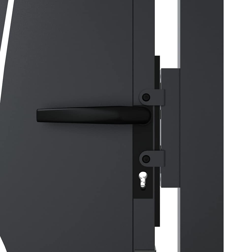 Garden Gate Anthracite 100x125 cm Steel Grass Design