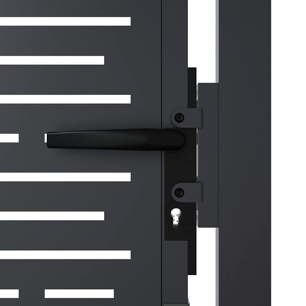 Garden Gate Anthracite 100x100 cm Steel Square Design