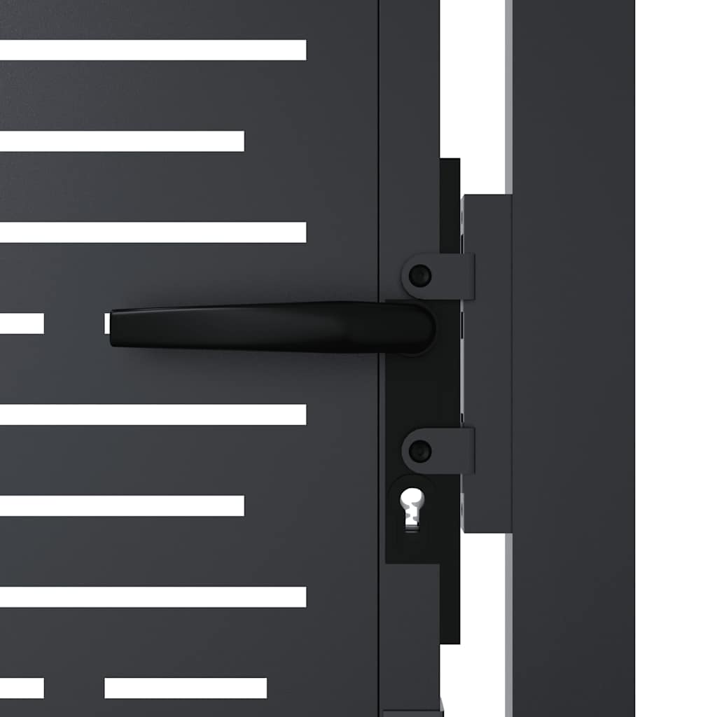 Garden Gate Anthracite 100x150 cm Steel Square Design
