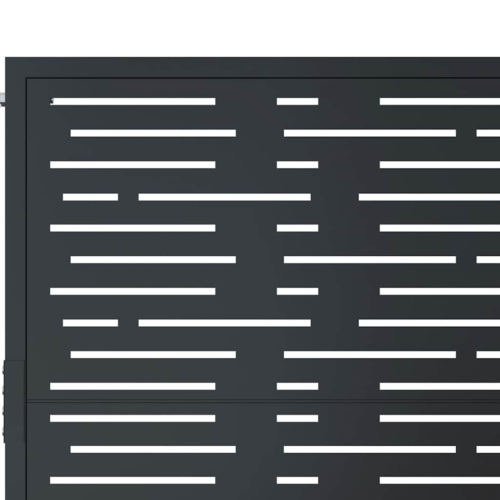 Garden Gate Anthracite 100x150 cm Steel Square Design
