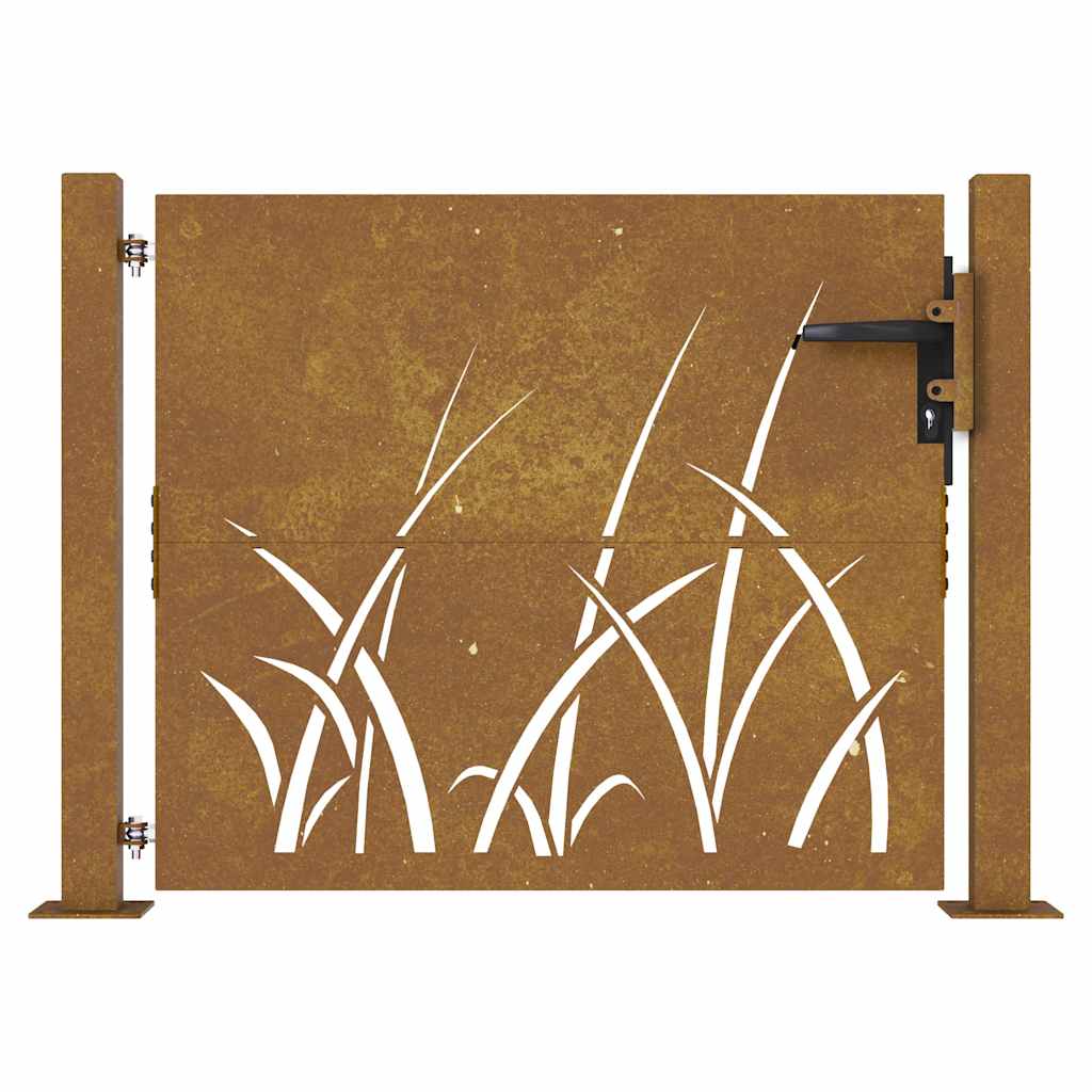 Garden Gate 100 x 100 cm Powder-coated steel Black Lockable