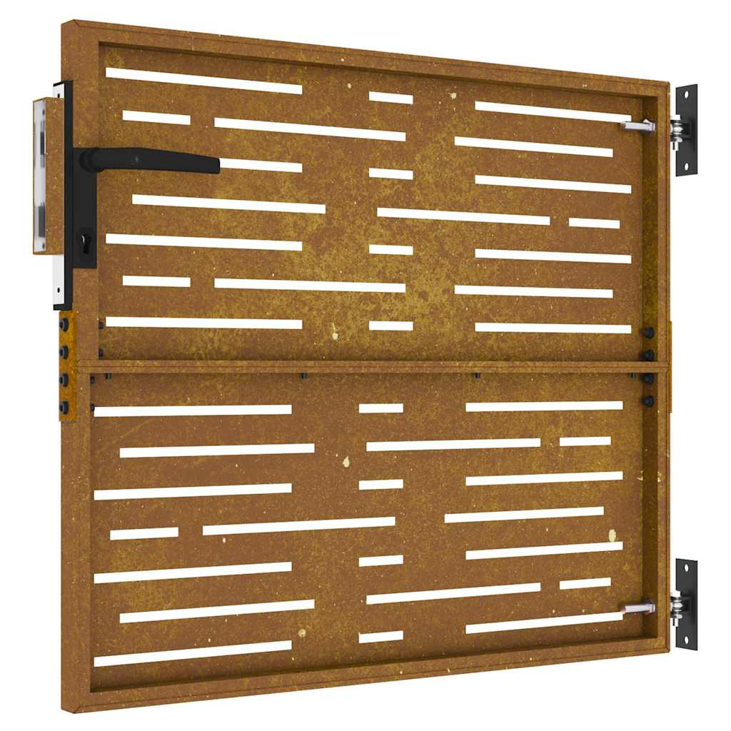 Garden Gate 85x75 cm Corten Steel Square Design